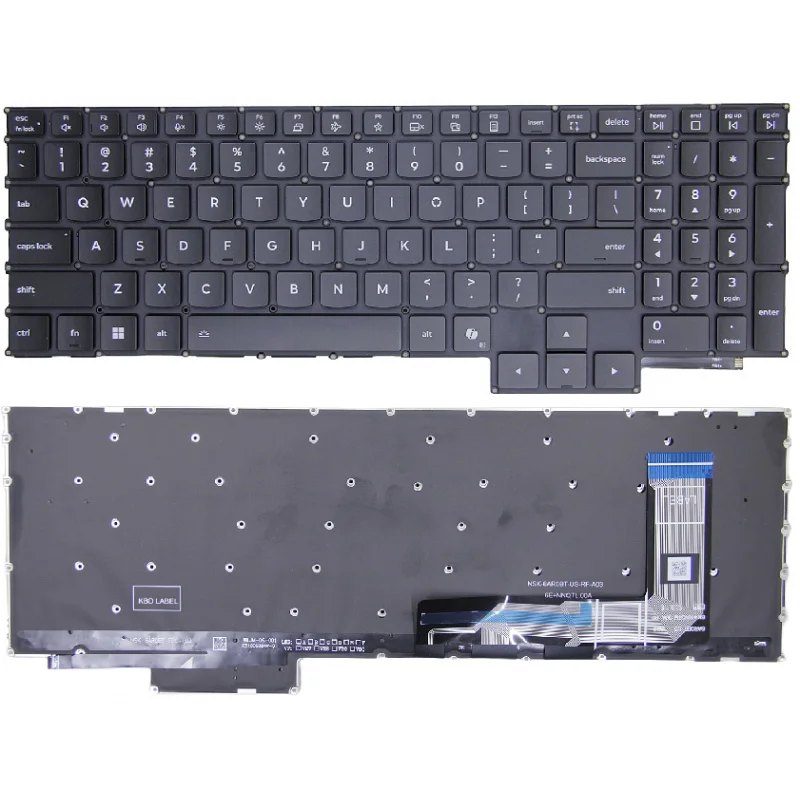 

LL+ New for Lenovo Legion Pro 5 16ADR10 16IAX10 16IRX10 2025 US Keyboard RGB Backlit