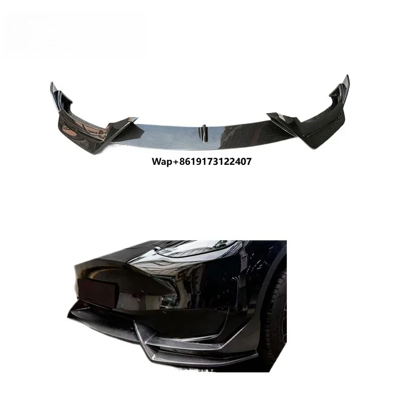 

Premium Material Carbon Fiber Model Y Car Bumper Front Splitter Front Lip For Model Y