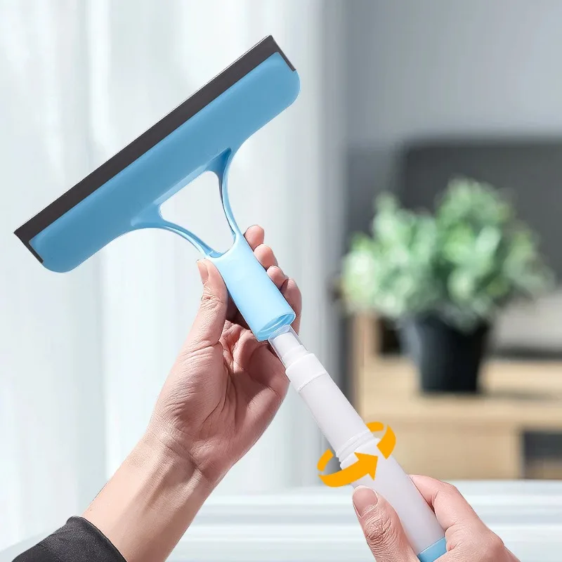 Multifunctional Window Cleaning Squeegee Set 3-in-1 Rubber Blades, High-density Sponge, Plastic Spray Bottle Car Cleaning Tools