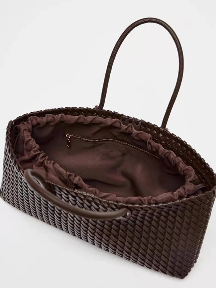 2025 Nuove borse tote in pelle vegana di design di lusso Borse a tracolla singole da donna di grande capacità di alta qualità