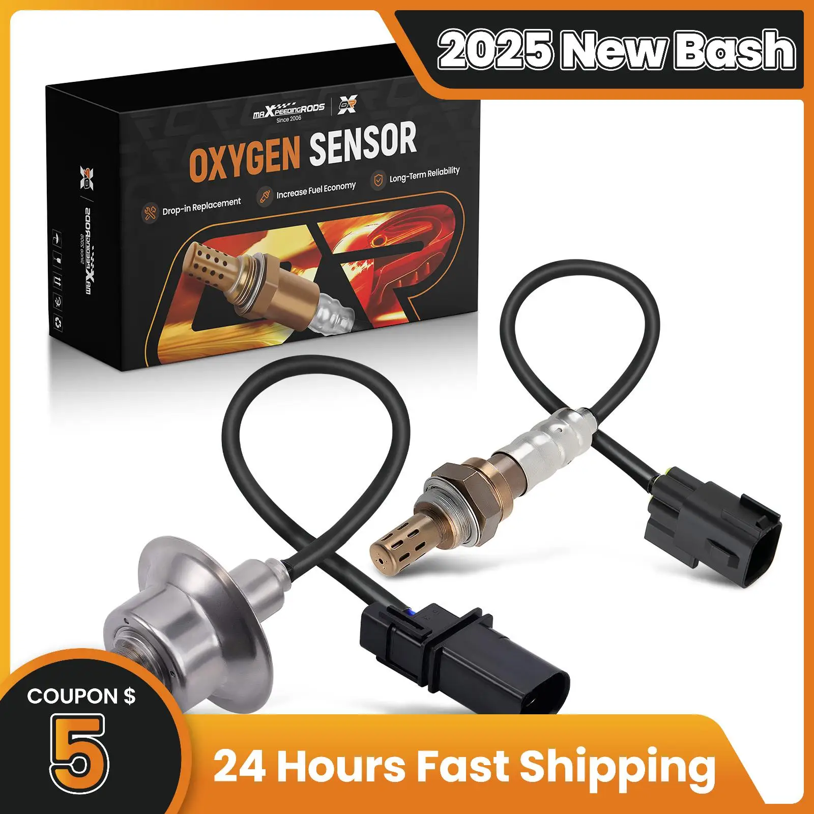 

2pcs O2 Oxygen Sensors for Honda Accord 2.2 2.3 3.0 Upstream and Downstream 234-4621