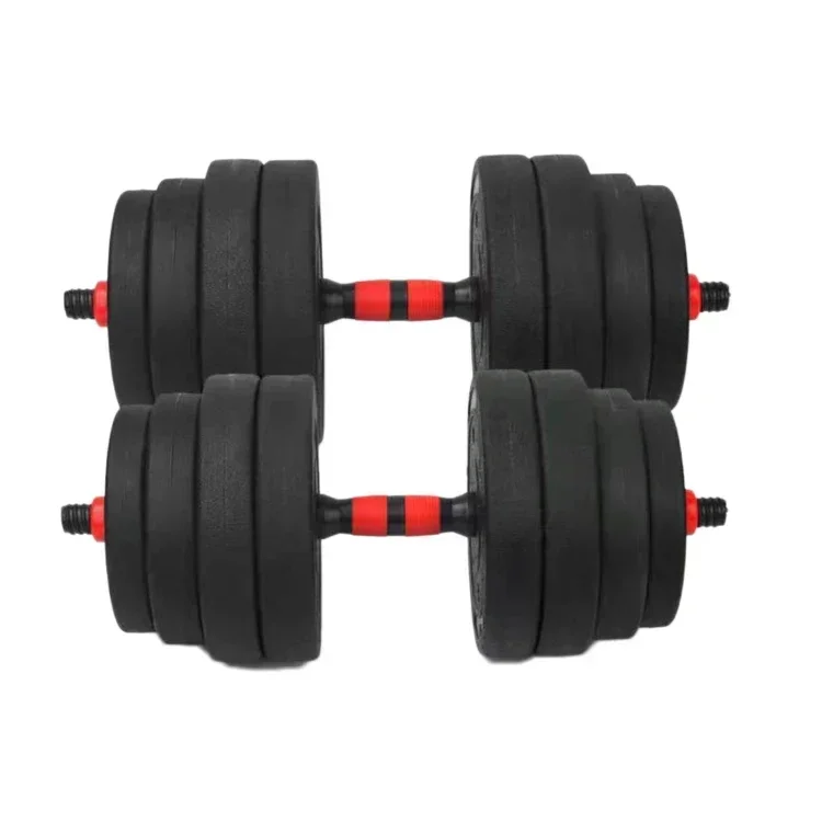 Hot Sale Custom Weight Lifting cheap Round Paint Barbell Dumbbell Handles Sales 20Kg Adjustable Dumbbell Set