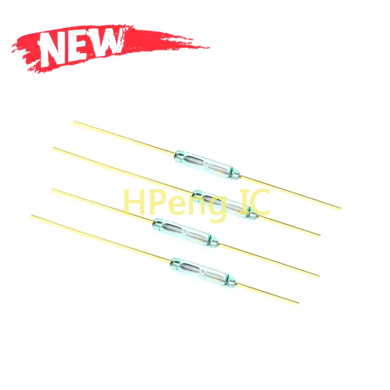 50 sztuk kontaktron 1.8*10mm przełącznik sterowania magnesem MKA10110 zielone szkło kontaktronowe szkło normalnie otwarte szkło bez kontaktu dla czujników