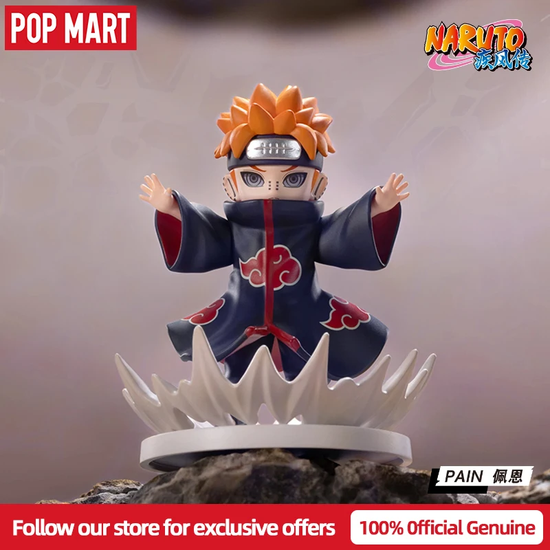 حقيقية POPMART ناروتو شيبودن سلسلة معركة مع Akatsuki عمل الشكل صندوق أعمى تحصيل تمثال الزخرفية لعبة مفاجأة