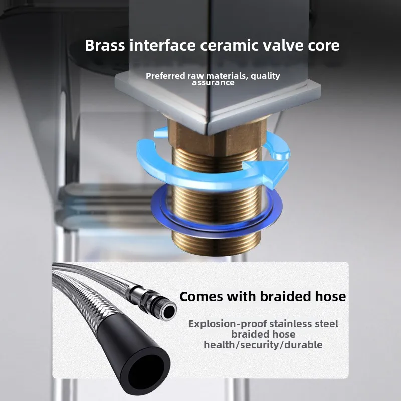 حوض غسيل الحمام شلال حوض صنبور المرحاض مكافحة حوض صنبور الساخنة والباردة