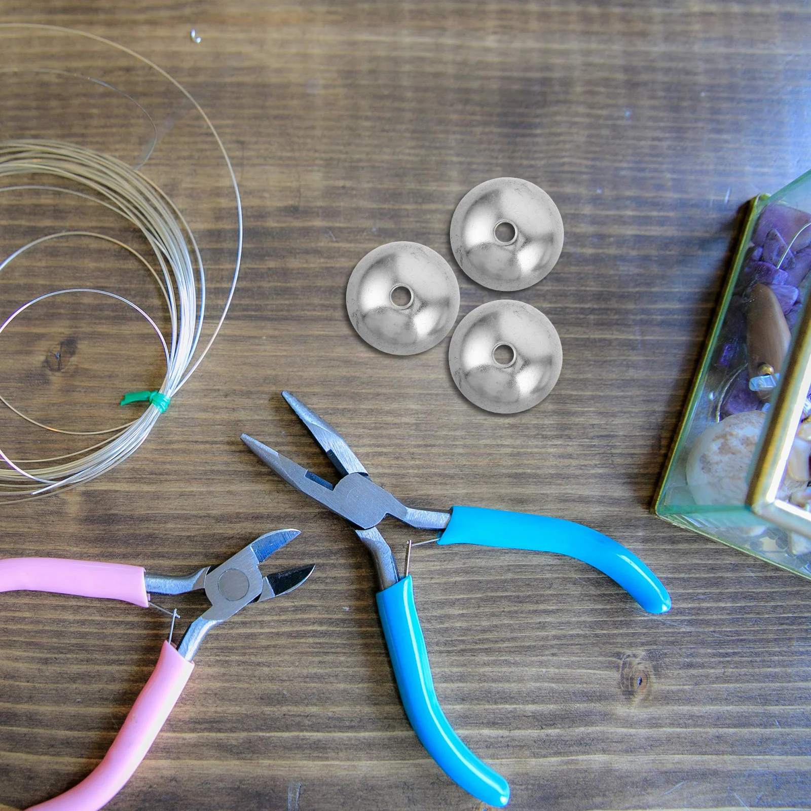 Terminali per cavi in acciaio da 3 pezzi Argento: connettori per macchine da palestra ad alta resistenza per parti di ricambio per palestra domestica, cavo universale