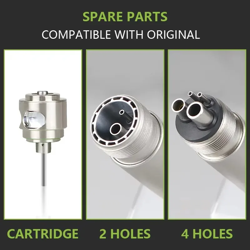 Dental LED E-generator Push Button High Speed Handpiece Standard Head Air Turbine 3 Water Spray Handpiece Odontologia Tool - view 3