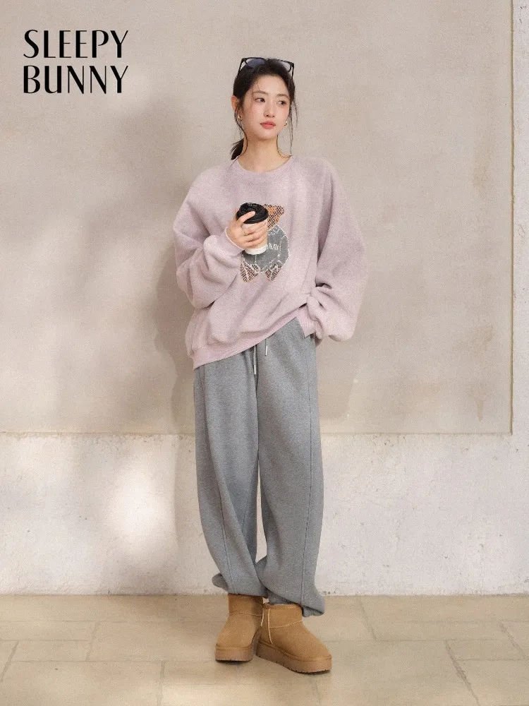 

Уютные толстые флисовые брюки-джоггеры с эластичной резинкой на талии, спортивные штаны на шнурке, женские повседневные свободные теплые зимние женские брюки в стиле гостиной