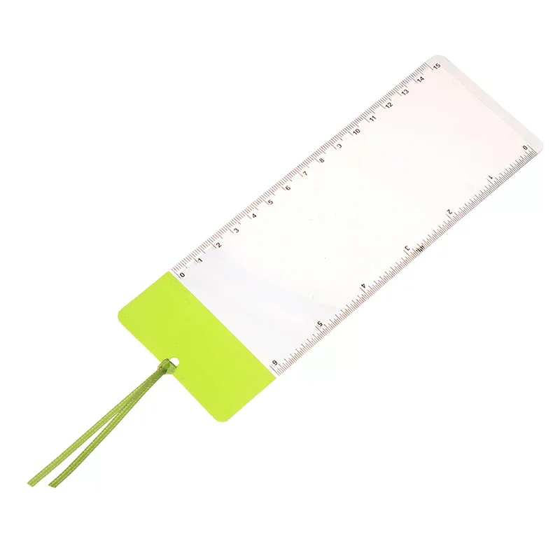 Portable Handheld Magnifying Glass Business Card Type 3X Bookmark Magnifying Glass