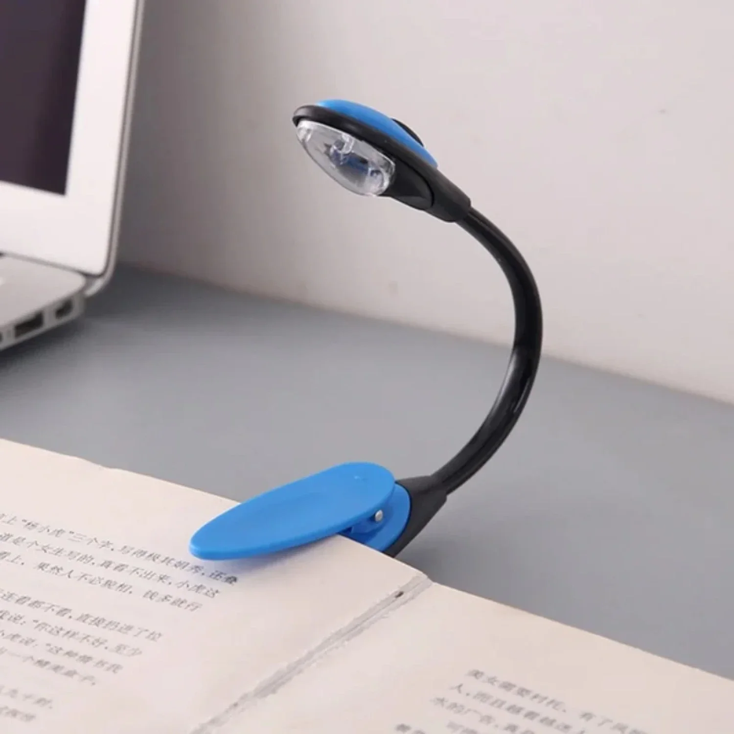 Mini flexível clip-on brilhante livro lâmpada portátil led livro lâmpada de leitura lâmpada de viagem clipe candeeiro de mesa