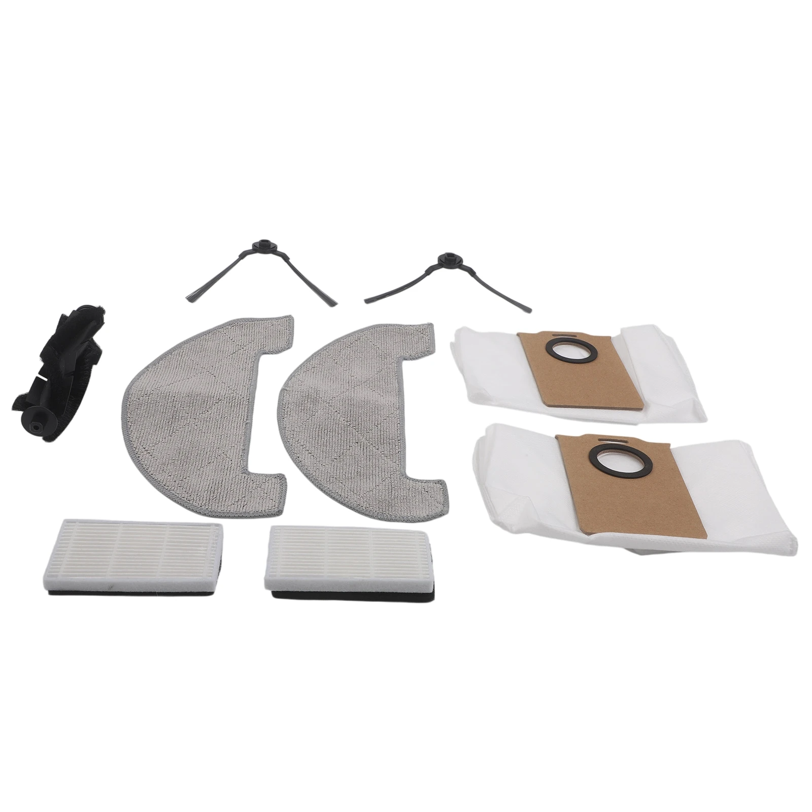 

Набор аксессуаров для робота-пылесоса: боковая щетка, мешок для пыли, фильтр, тряпка для мытья полов, нетканый материал, комплект для обслуживания робота