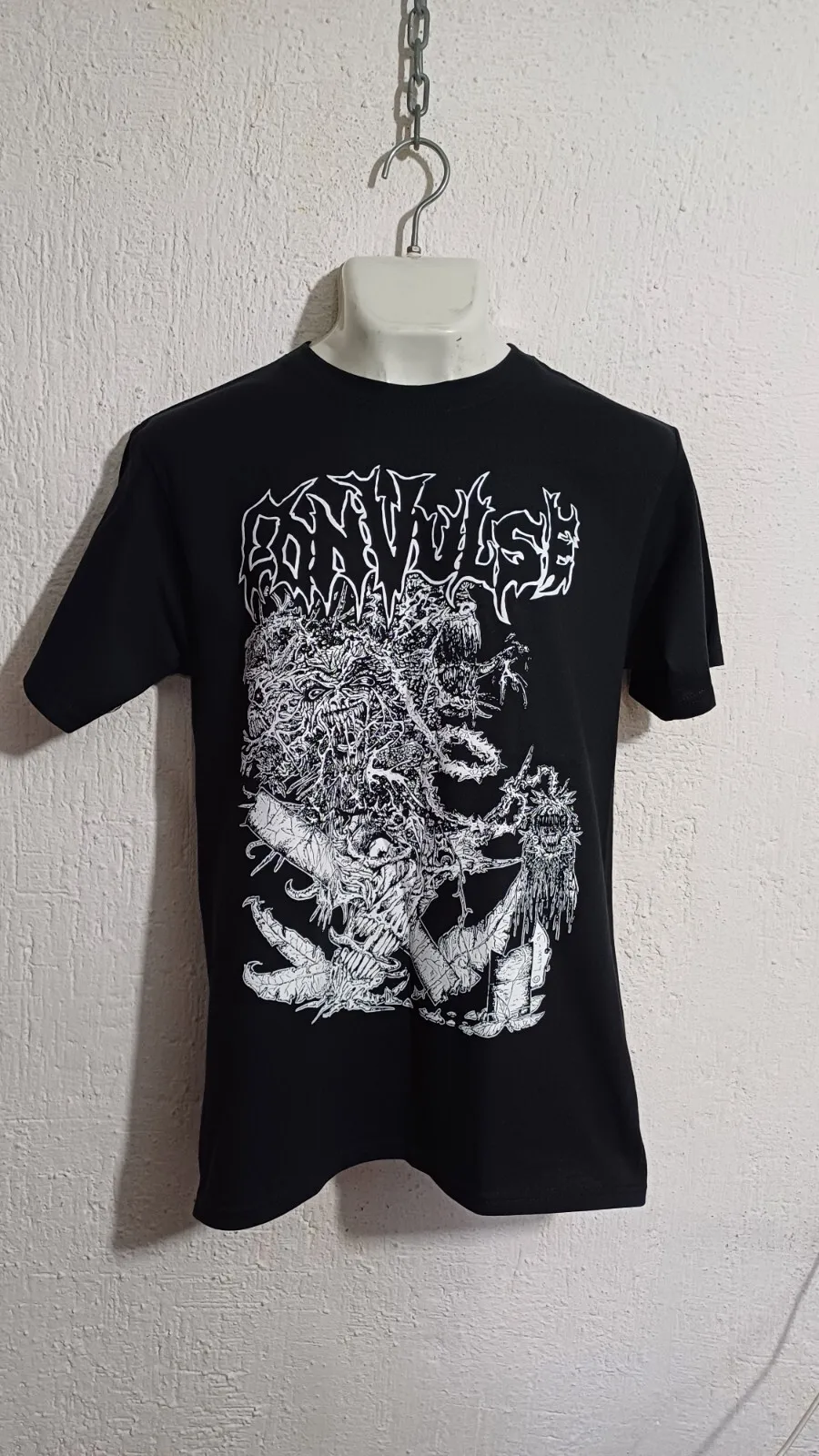 Convulse interior mal camiseta death metal demigod funebre desmember entombado