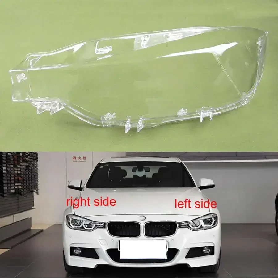 

For BMW 3 Series F35 F30 316 320 328Li 335 2016 2017 2018 Led Headlights Cover Transparent Lampshade Headlamp Shell Plexiglass