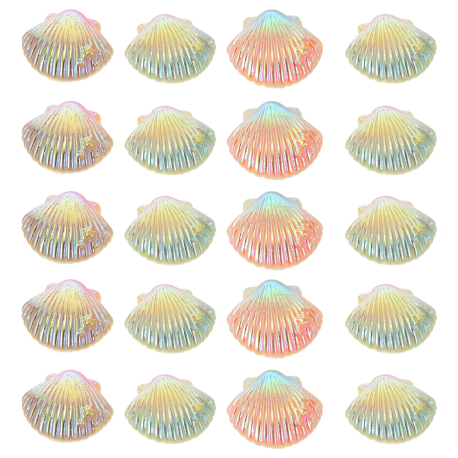 20 قطعة DIY شل كرافت جراب هاتف ديكور التدرج اللون سحر آمنة قابلة لإعادة الاستخدام خفيفة الوزن الحلي لتزيين الهاتف المحمول #4