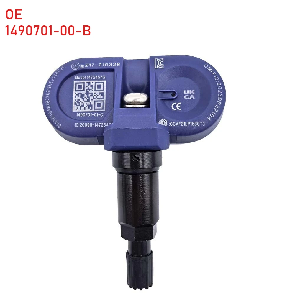 TPMS Sensor Bluetooth Tire Pressure Sensor 1490701-00-B For Tesla Model 3 S X Y 2020-2024 Bluetooth TPMS Sensor 1490701-01-B