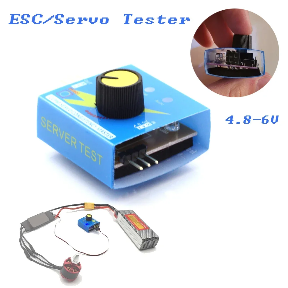 Servo Tester Simple 3CH Multi ESC Consistency Speed Controler Steering Gear Power CCPM Meter Master Checker RC Plane Parts Hobby