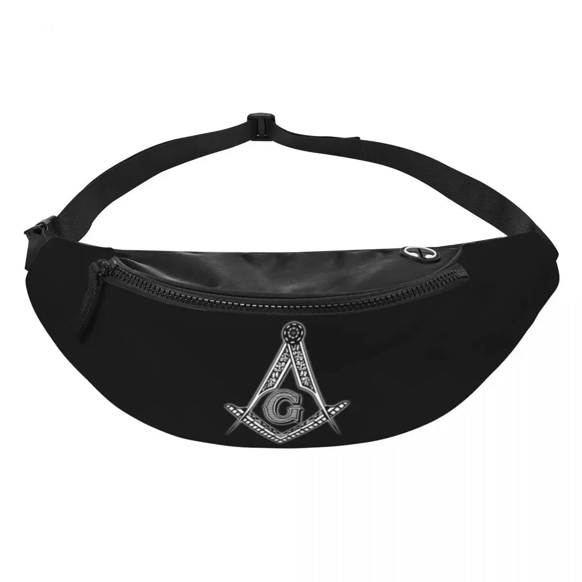 Cool Freemason Fanny Pack for Travel Hiking Men Women Masonic Freemasonry Crossbody Waist Bag Phone Money Pouch