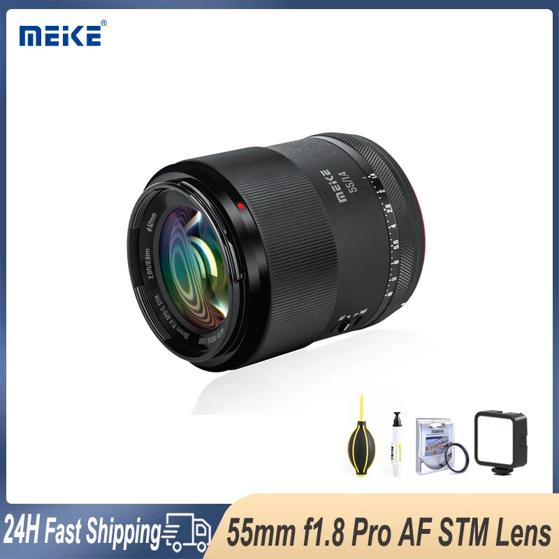 Meke 55mm f1.8 Pro Auto Focus STM Lens Full Frame Large Aperture 8K resolution for Sony E Nikon Z Lumix Leica L Mount Cameras