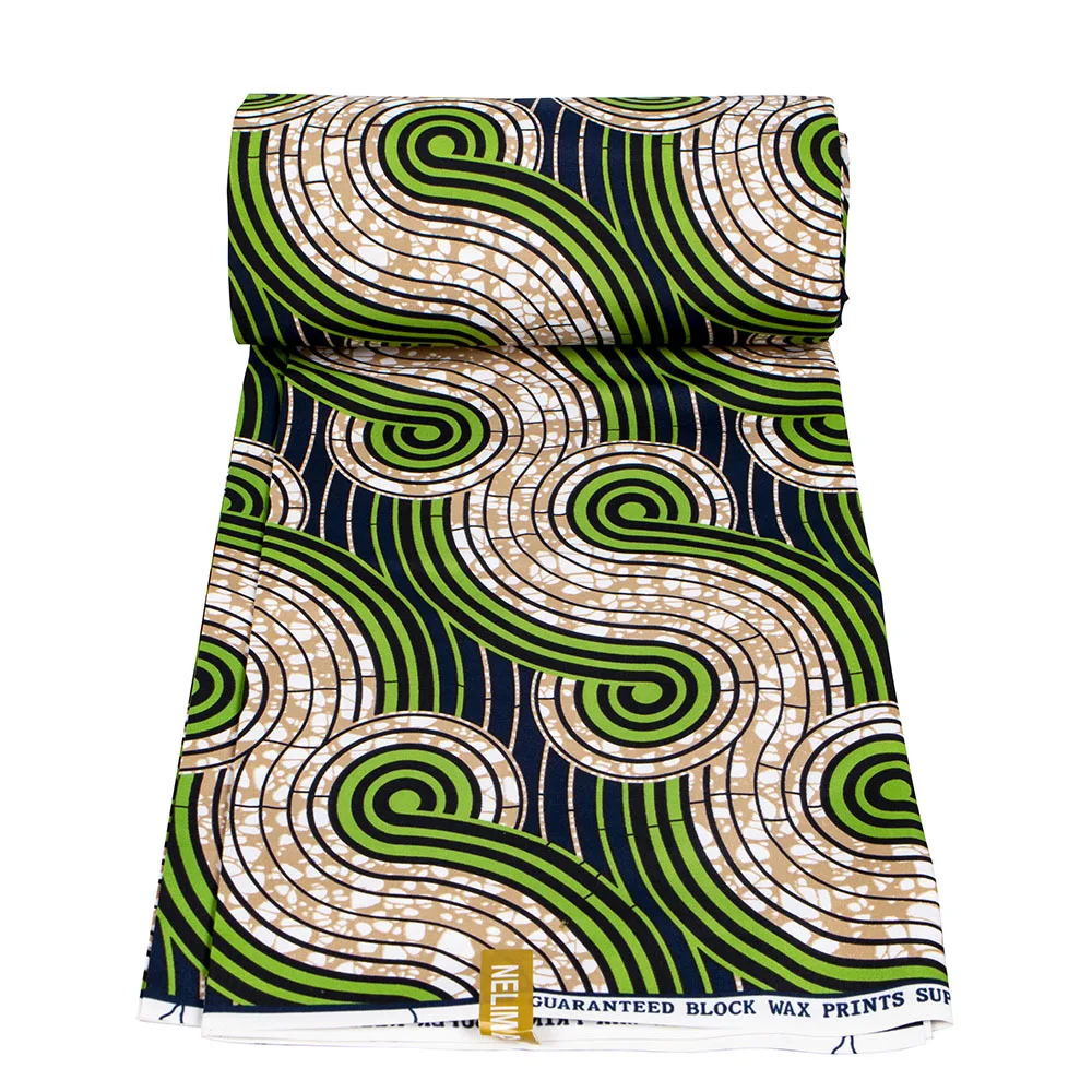 Latest design African Veritable guaranteed Real wax prints fabrics Ankara style soft polyester fashion pagne dress loincloth