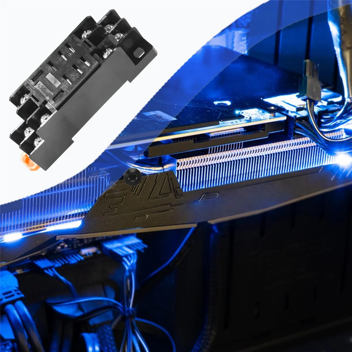 12V DC Coil Power Relay DPDT LY2NJ HH62P-L JQX-13F 10A With PTF08A Socket Base