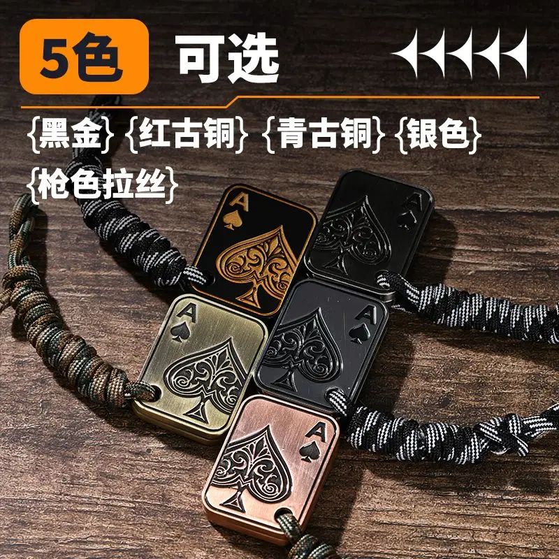 New Metal Snap Card Fidget Toy Fidget EDC corda da uomo Poker Push Card giocattolo antistress tattile Coin Desk Fingertip Toy Gift