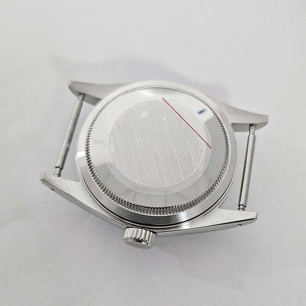 NH35 Case 36mm, Acrylic Glass Stainless Steel Watch Case for NH35 NH36 4R Movement, 3ATM Waterproof, Solid Bottom Shell