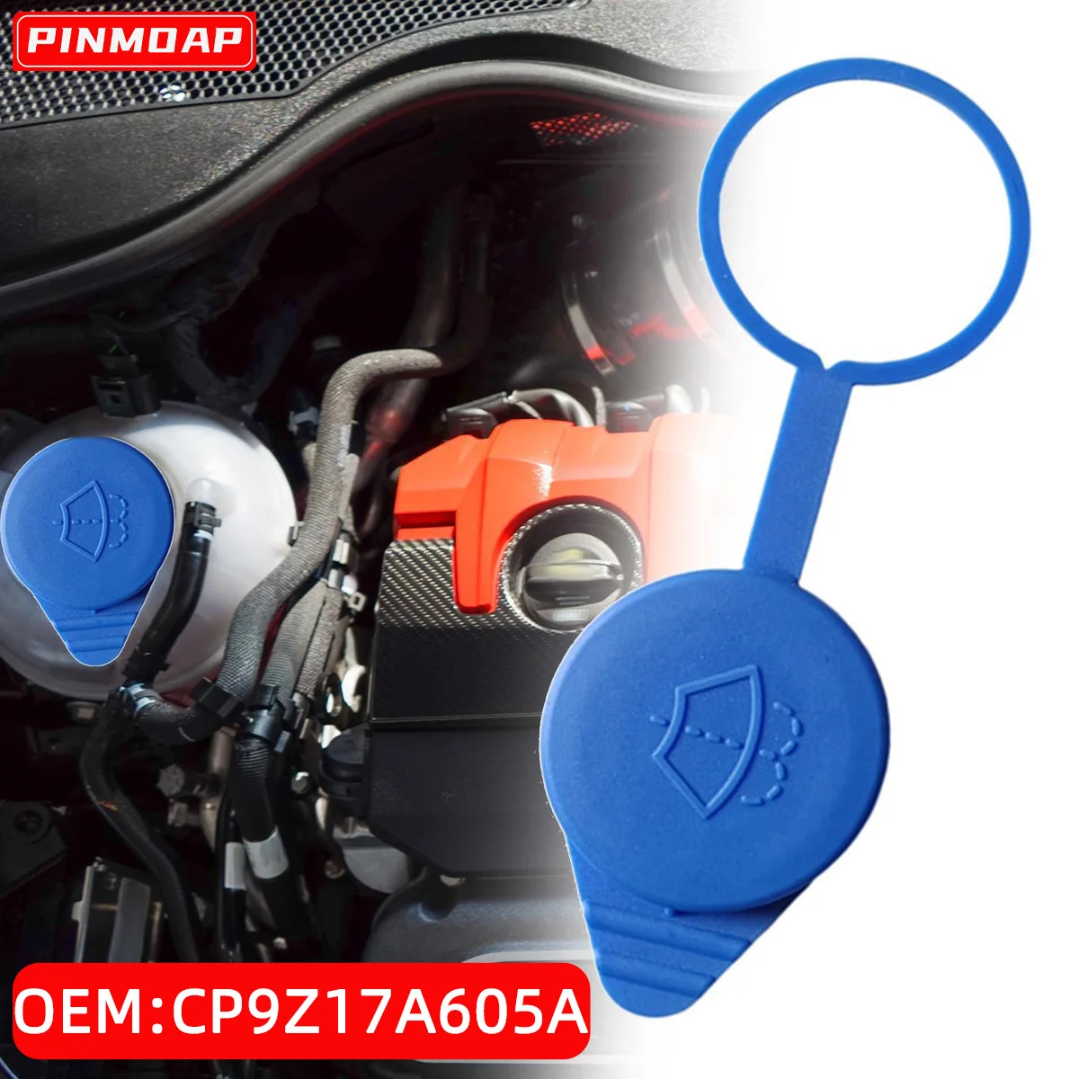 

PINMOAP Car Water Bottle Cap CP9Z17A605A Suitable For Ford Focus 2012-2018 Windshield Cleaning Fluid Reservoir Cap 2014 2016