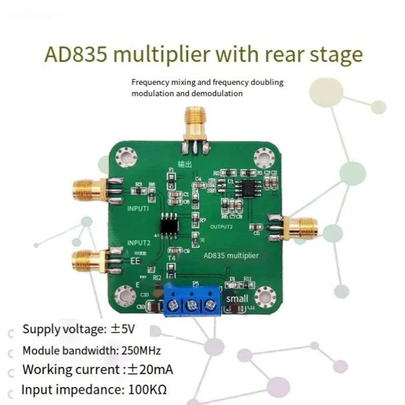 Multiplier Module AD835 Mixed Wideband AM Modulation with Post-Stage Operational Amplifier 4 Quadrant Analog Multiplier