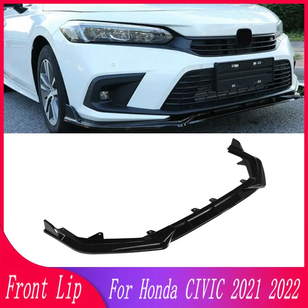 

Front Bumper Lip Spoiler Splitter Diffuser Detachable Body Kit Cover Guard For Honda CIVIC 11th Gen 2021 2022 Car Accessories