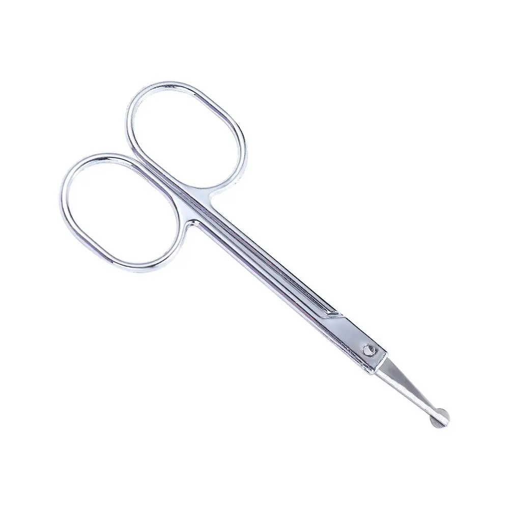 Hot Fashion Curved Nose Hair Scissors Ear Facial Trimmers Beauty Tool Stainless Steel