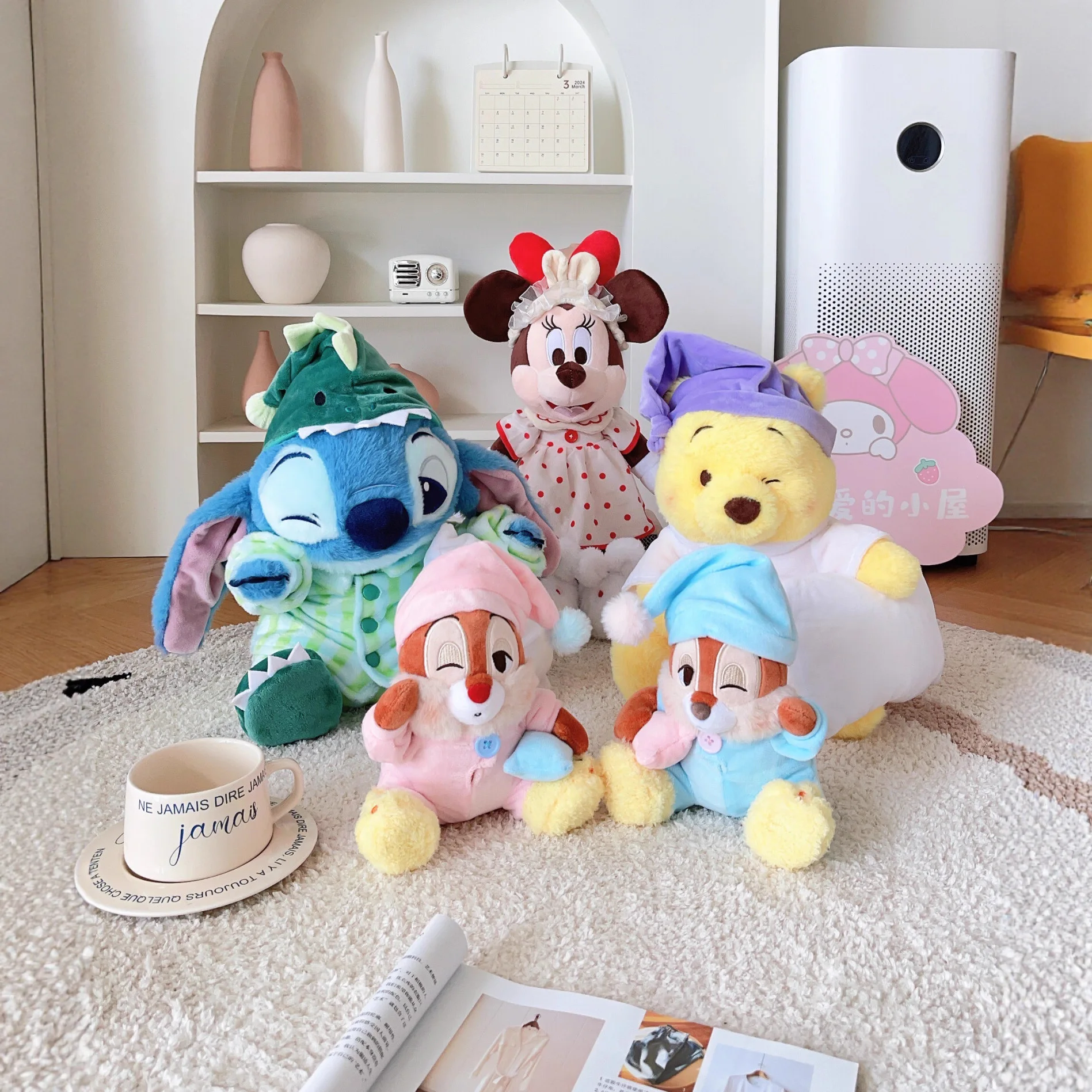 

Stitch Dinosaur Pajamas Plush Toy Cute Sleepy Star Baby Doll for Girlfriend's Birthday Gift