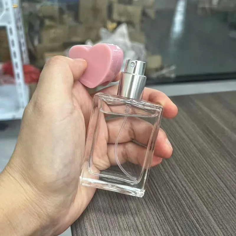 Butelka na perfumy do ponownego napełniania, 30 ml, szklana butelka na perfumy z zakrętką i rozpylaczem, przenośna i idealna w podróży.