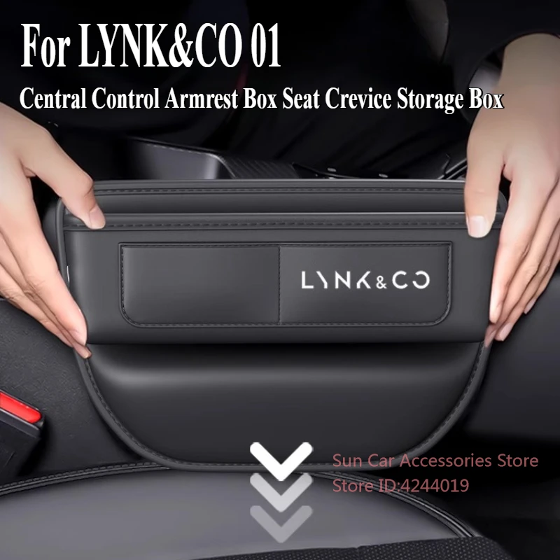 

Для LYNK & CO 01 2024, подлокотник с центральным управлением, ящик для хранения, щелевой зазор для сиденья, модифицированные аксессуары для салона автомобиля