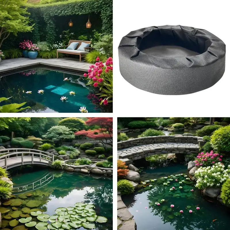 Плавающая кашпо для пруда, тканевая плавающая корзина для растений, водный цветочный остров, контейнер для цветов, плавающие горшки для пруда