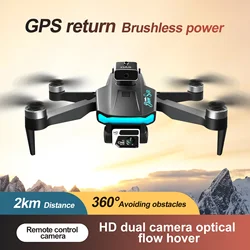 Drone RC S132 avec caméra professionnelle 8K, GPS, 5G, WiFi, évitement d'obstacles 360, FPV, moteur sans balais, quadrirotor RC, mini importateur