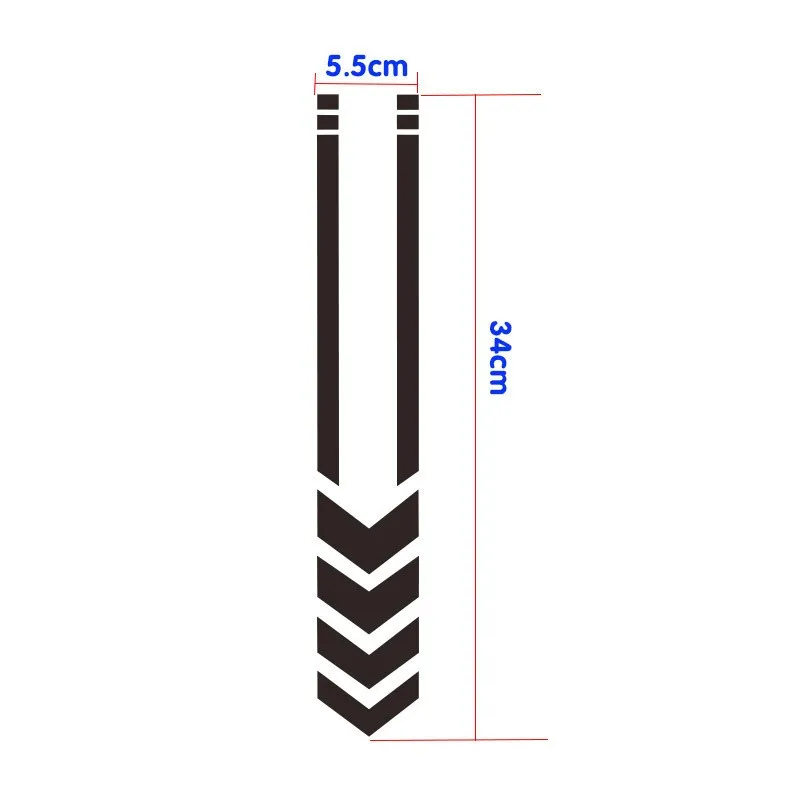 รถจักรยานยนต์ Fender สติกเกอร์ Scooter Refit Decals ลายสะท้อนแสงสติกเกอร์ตกแต่งสติ๊กเกอร์กันน้ำเทปเตือนความปลอดภัย