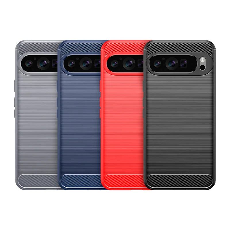 Flexible TPU Case for Google Pixel 9 Pro XL 8 7 8A 7A 5G 4G Protective Cover Anti-Fingerprint Shockproof Capa Fundas Coque Shell