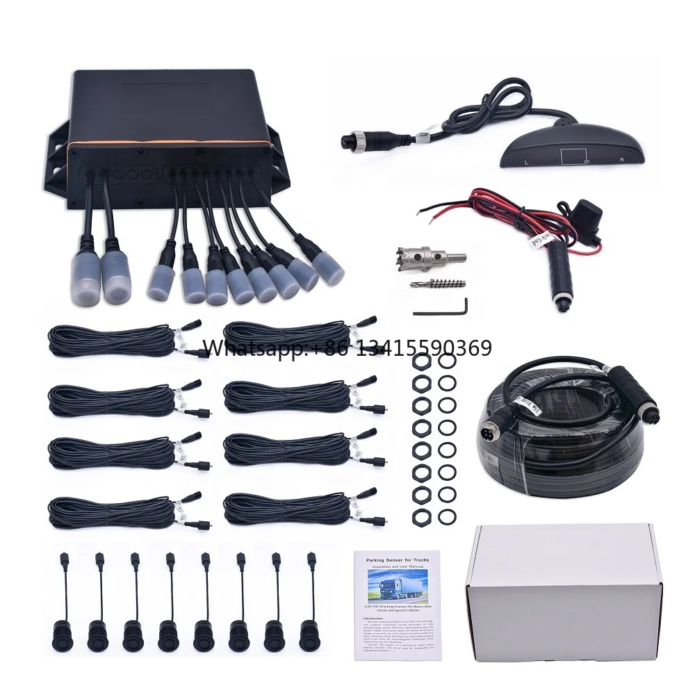 

Waterproof 8/24V Parking Sensor System for Truck Forklift Car Reversing Aid
