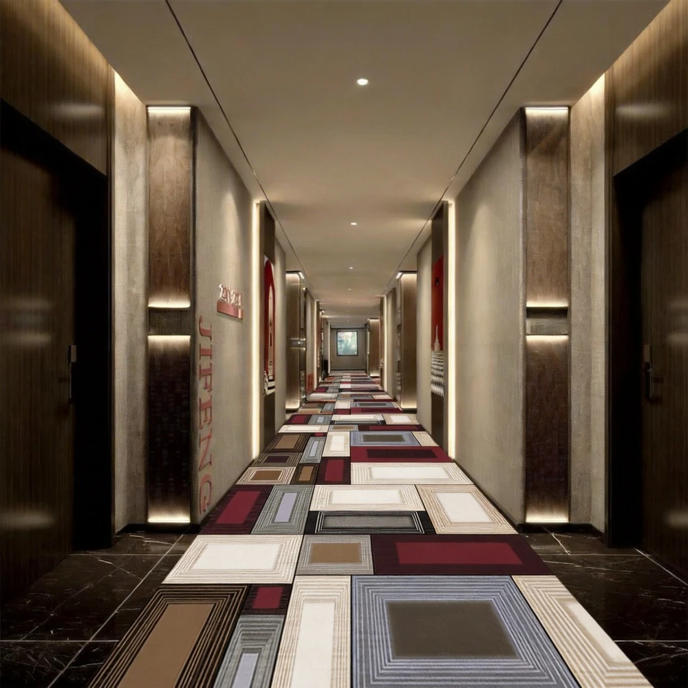 

Geometric Style Long Corridor Carpet Non-slip Hall Runner Easy Clean Hallway Area Rugs Washable Porch Entry Doormat Customizable