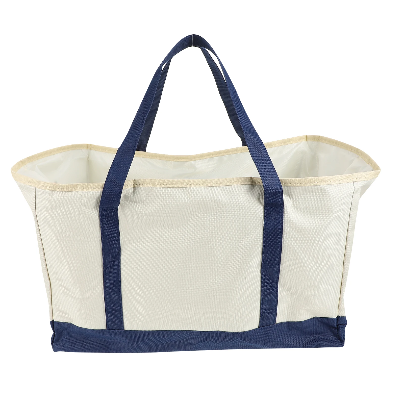 

Insulated Shopping Bag Oxford Cloth Large Capacity Foldable Tote Pouch for Camping Storage Multipurpose Wear Resistant Design