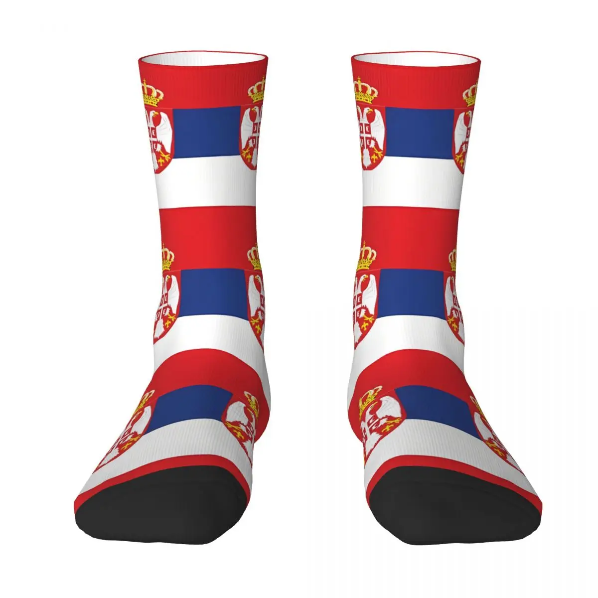 Yugoslavia Flag Serbia Collage Men Women Socks Windproof Novelty Spring Summer Autumn Winter Stockings Gift