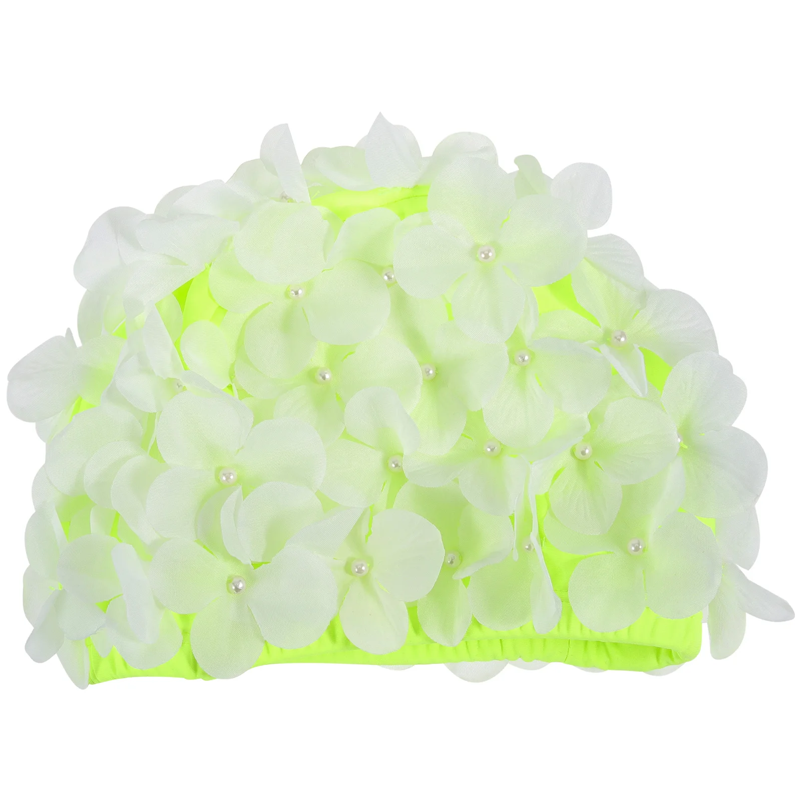 Damen-Badekappe mit Blumenmuster, langlebig, praktisch, für langes und kurzes Haar, zum Schutz, Badekappe, Schwimmkappe für Damen