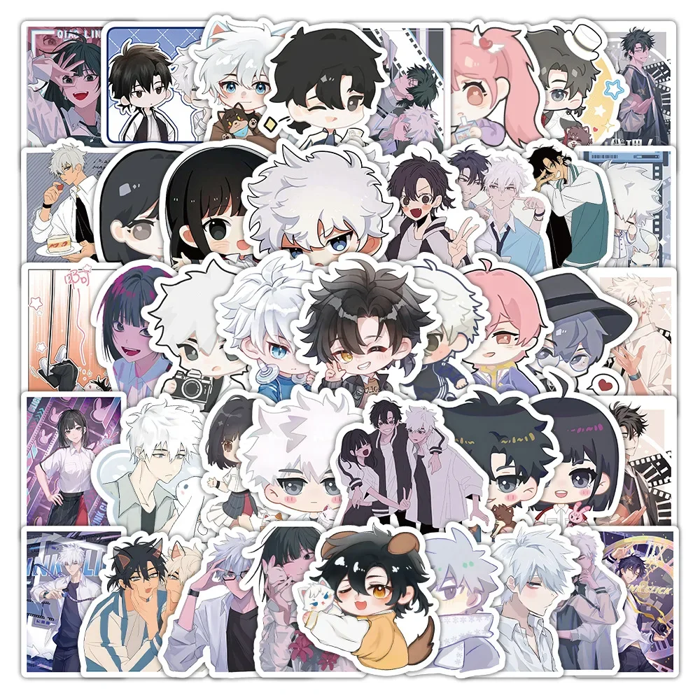 10/64 قطعة رابط انقر لطيف الكرتون أنيمي الكتابة على الجدران ملصق شخصية الموضة الشارات لأجهزة الكمبيوتر المحمول الهاتف الأمتعة ملصق مضاد للمياه