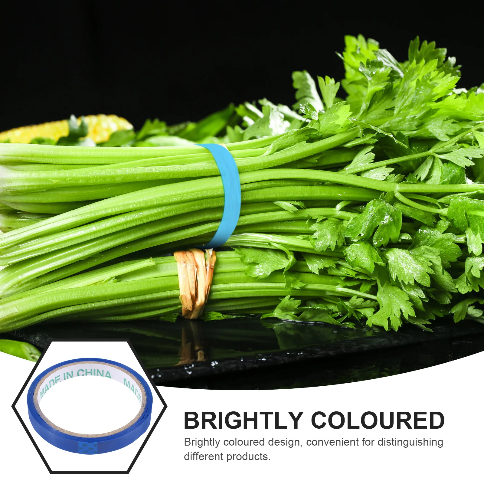 

12pcs Bag Sealing Packaging Tying Tapes Colored Binding Sealing Tape For Supermarket Vegetable Fruit Packaging Bopp