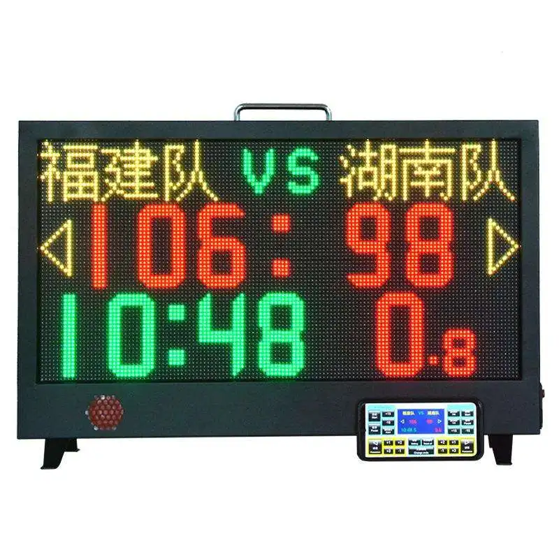 

YTYIN Professional Portable 24s ShotClock 3.6 X 2 Feet Multi-Sport Scoreboard with LED Display and Wifi Control Custom Team Name