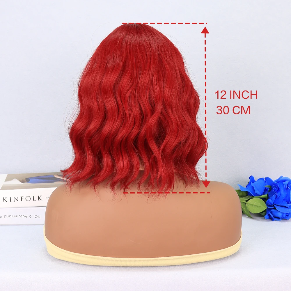 Natural synthetic Deep Wave Curly wig Woman Cosplay Wigs With Bangs Daily Use Perfect for Any Occasion heat-resistant fiber