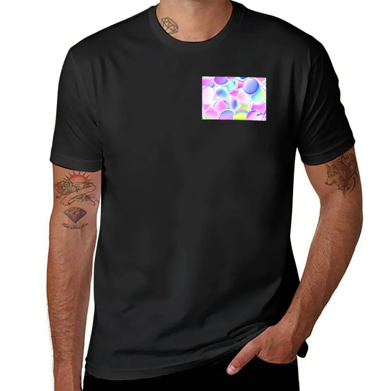 

Bubbles T-Shirt quick drying Aesthetic clothing mens graphic t-shirts pack