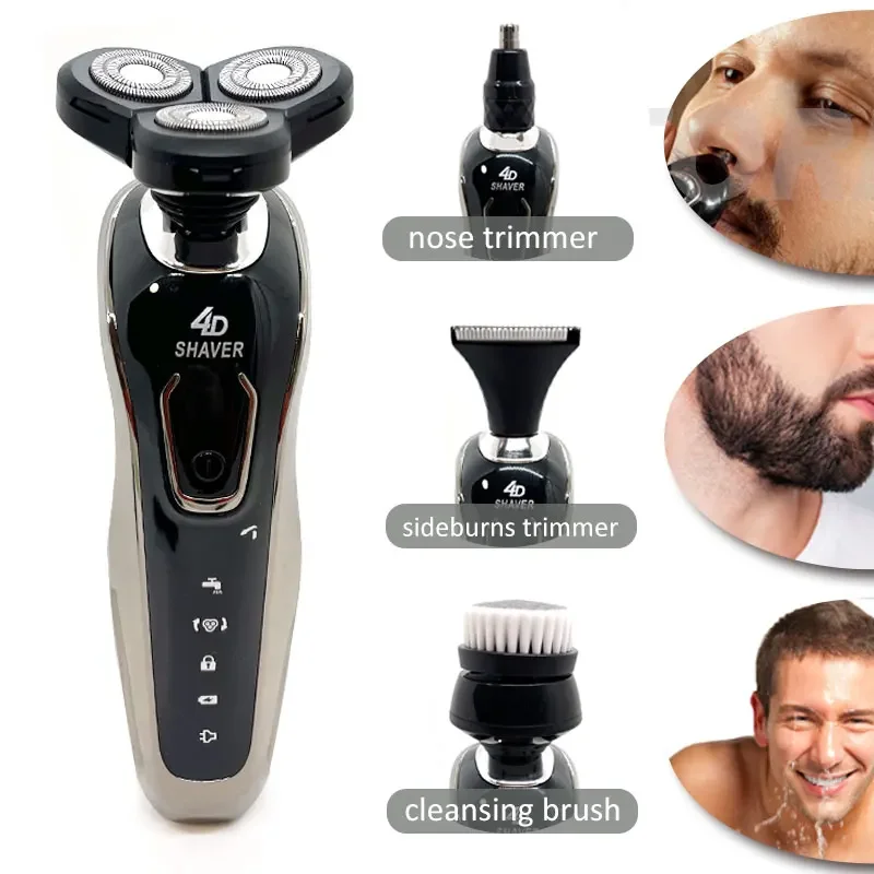 High Quality Electric Shaver Waterproof Fast Charging Men\'s Shaver Rechargeable Electric Razor Beard Trimmer Shaving Machine