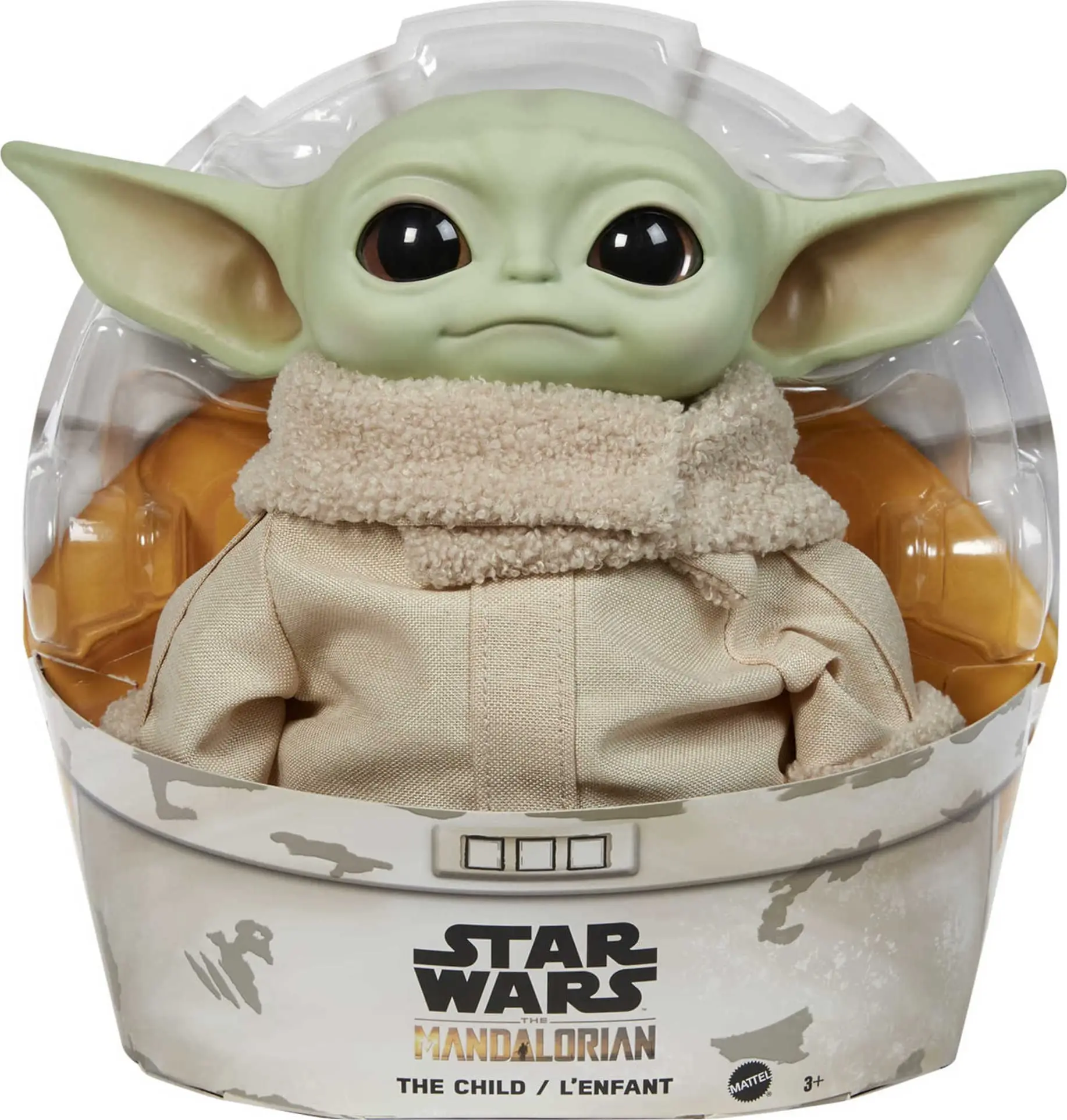 Original Star Wars The Mandalorian Grogu Plush Toy 11 Inch Baby Yoda The Child Soft Body Vinyl Head Figure Doll Fans Gifts GWD85 view 2