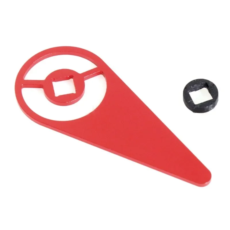 FLYSKY G7P Kit remoto de mão única Atualização de controle de arma de liga de alumínio (vermelho/preto) 8g leve